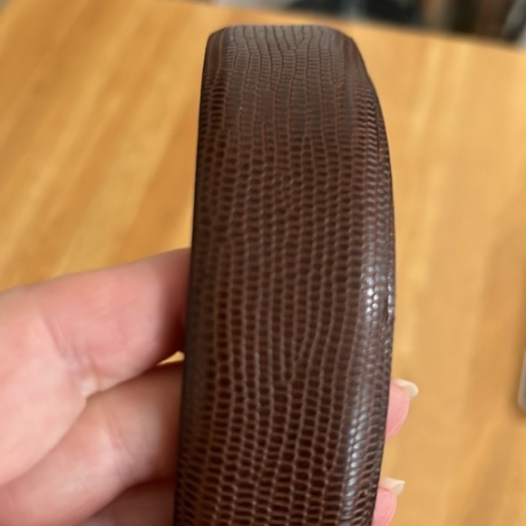 Vintage Men’s Leather Embossed Brown Belt Made In Argentina 44.5 Inches Long - Picture 5 of 6